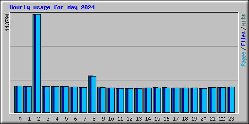 Hourly usage for May 2024