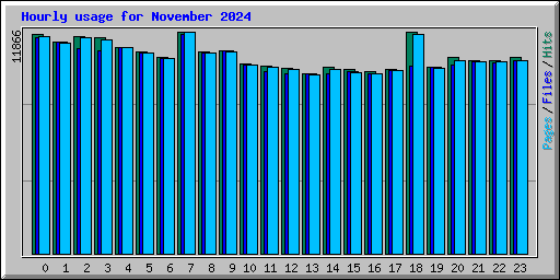 Hourly usage for November 2024